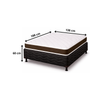 Conjunto Box Casal Isoflex D28 138X188 (Colchão+Base) Bacetto