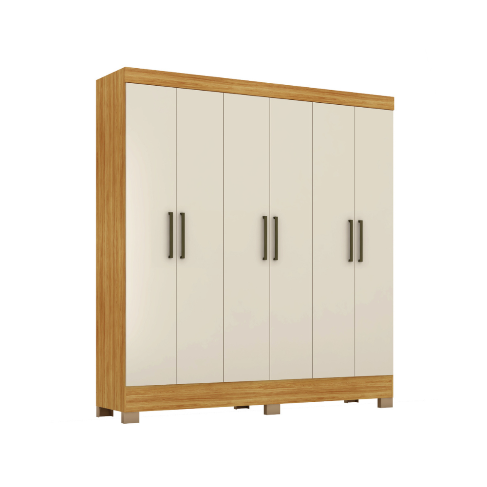 Guarda-Roupas Casal 6 Portas Prático Demóbile