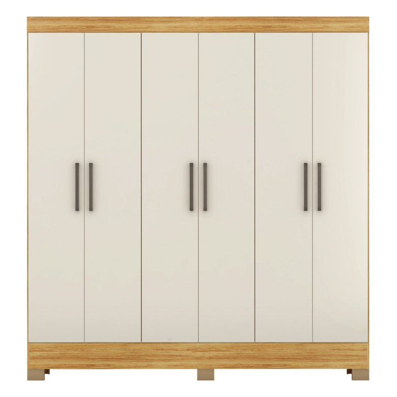 Guarda-Roupas Casal 6 Portas Prático Demóbile