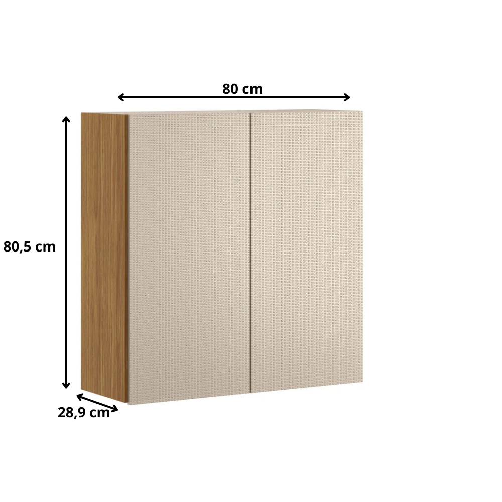 Armário Aéreo 2 Portas 80cm Art Kits Paraná