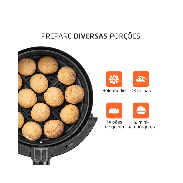 Fritadeira Sem Óleo Air Fryer Pratic 3,6L Mondial AF-36-BI