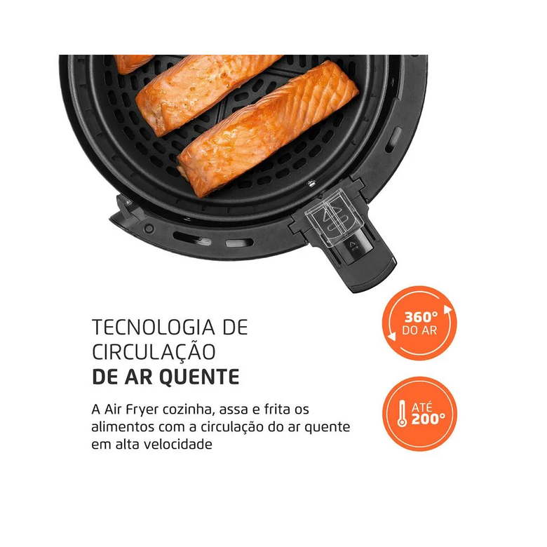 Fritadeira Sem Óleo Air Fryer Pratic 3,6L Mondial AF-36-BI