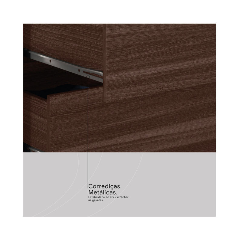 Guarda-Roupa Solteiro 3 Portas 2 Gavetas Wind Demóbile