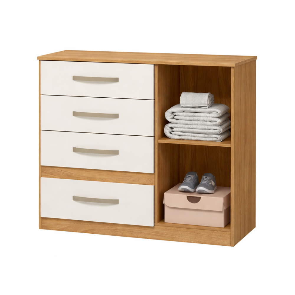 Cômoda 4 Gavetas 1 Porta Vênus Moval