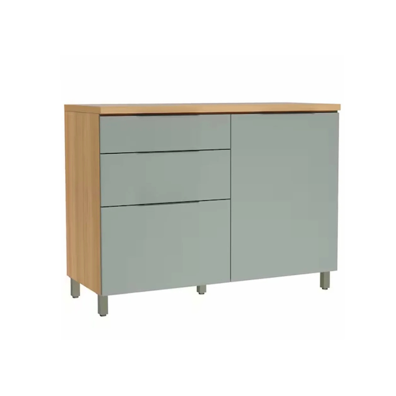 Balcão Para pia 1 Porta 3 Gaveta 120 Cm MDF  Marquesa Nesher