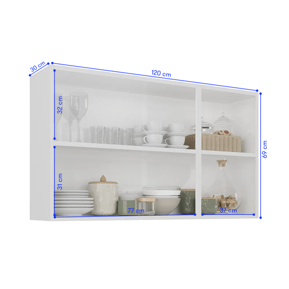 Armário Aéreo 3 Portas Renova Itatiaia