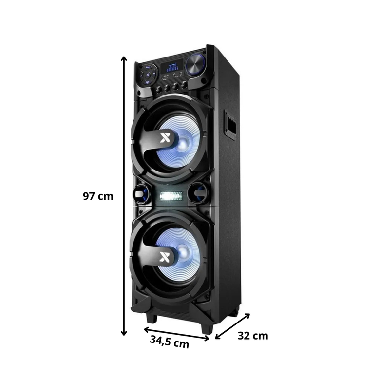 Caixa de Som Torre Amplificada Bluetooth 1000W CA-5000 Lenoxx