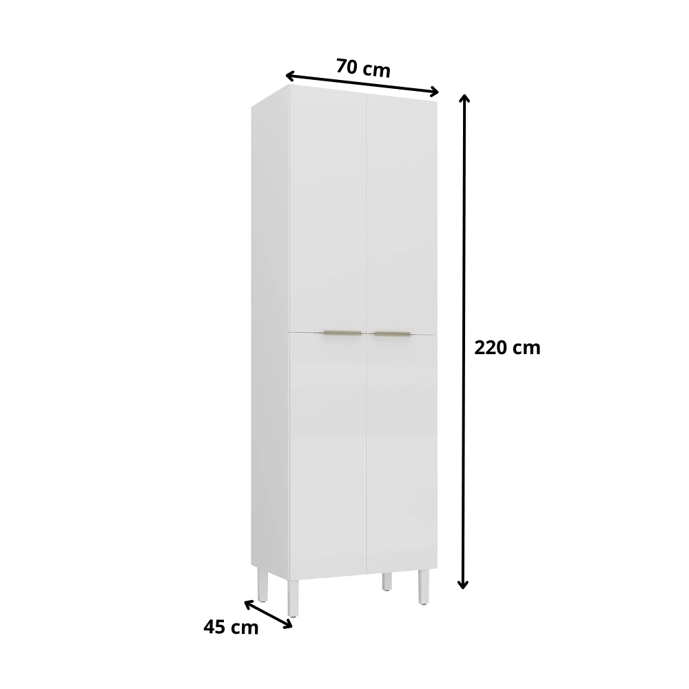 Paneleiro Torre Quente 4 Portas 70cm Renova Itatiaia