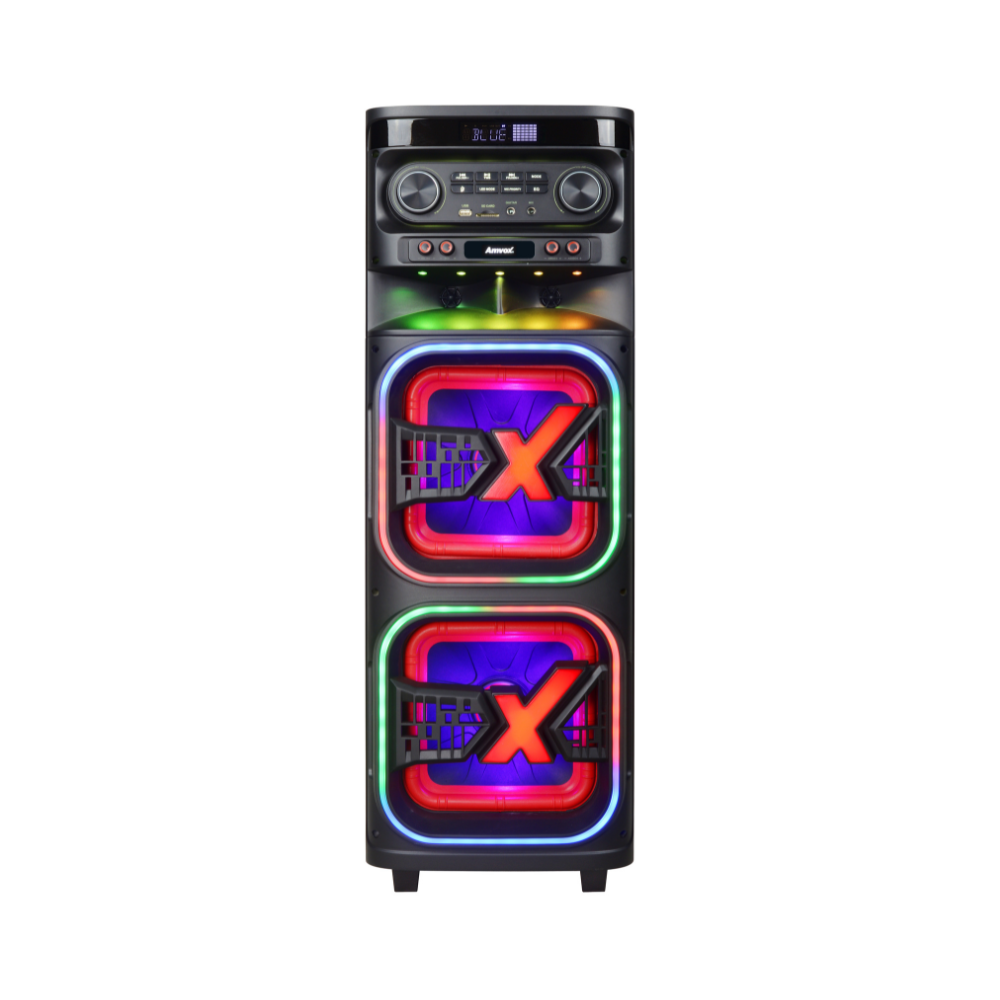 Caixa de som Torre de Som Amvox ATX 1508M Quadradinho - PRETO