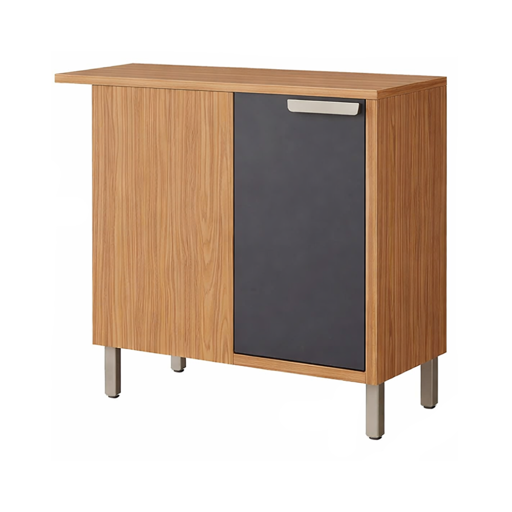 Balcão de Canto 1 Porta 92cm Eloíse MGM - CINAMOMO/TITANIO