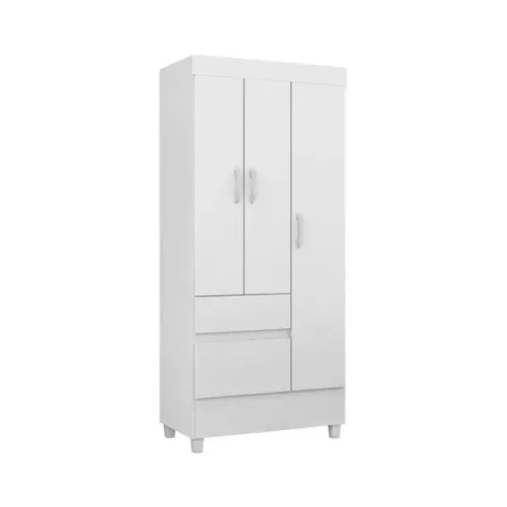 Guarda-Roupa Solteiro 3 Portas 2 Gavetas Wind Demóbile