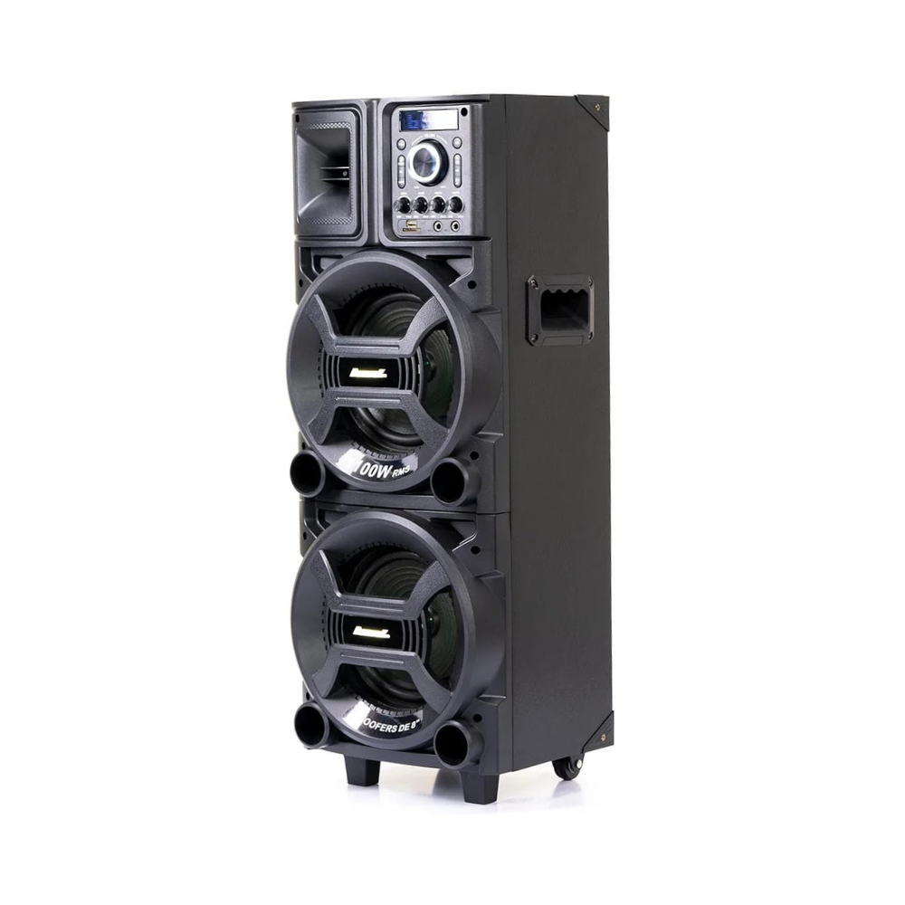 Caixa de Som Torre Amplificada Bluetooth 1100W ACA1101 Amvox - PRETO