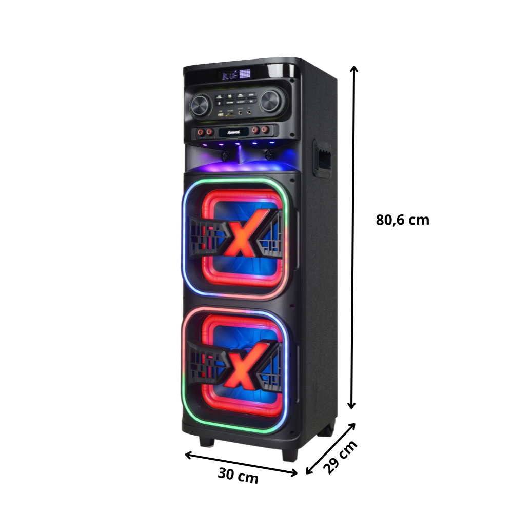 Caixa de som Torre de Som Amvox ATX 1508M Quadradinho