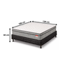 Conjunto Cama Box Casal Gold D45 Molas Ensacadas Base e Colchão 188x138 Reconflex