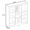 Guarda Roupa Casal Capelinha 4 Portas 2 Gavetas Lord Demóbile