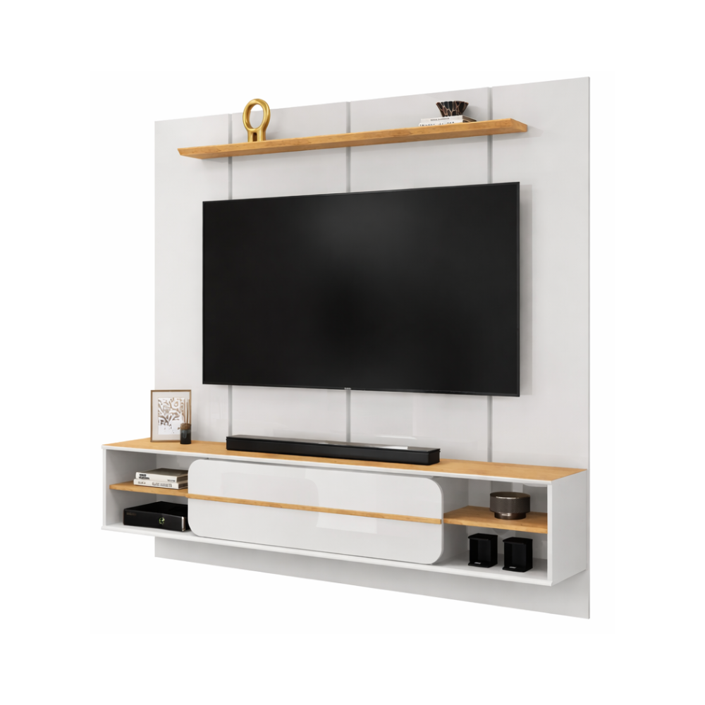 Painel Para TV Até 70' Alana DJ Móveis - BALI/CEDRO