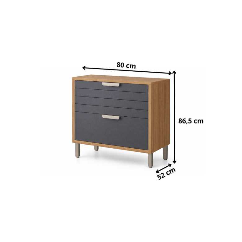 Balcão 1 Porta 1 Gaveta 80cm Eloise MGM