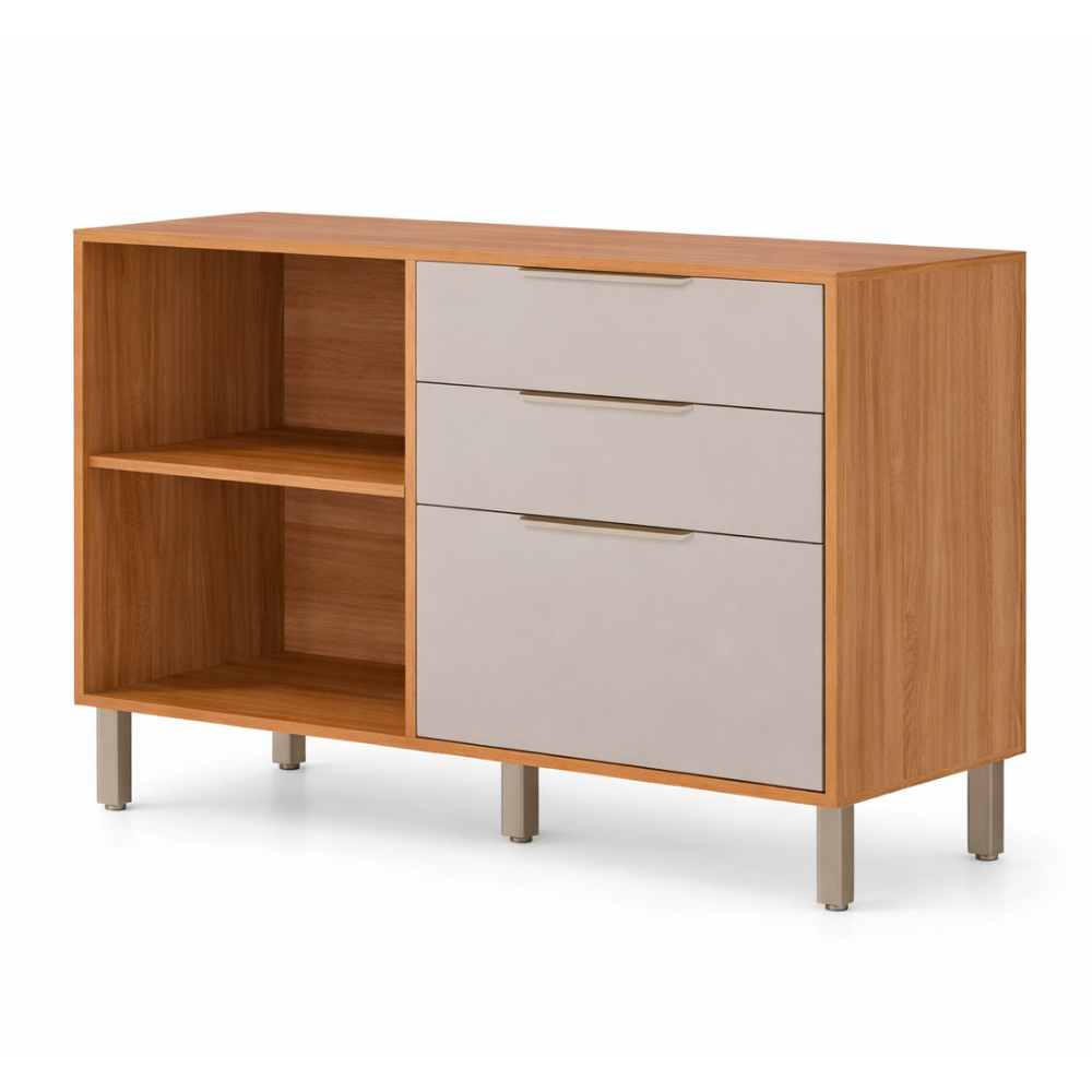 Balcão 120cm 2 Portas 2 Gavetas Divina MGM Móveis