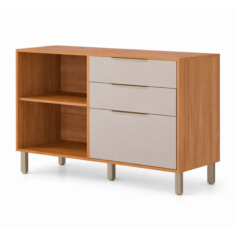 Balcão 120cm 2 Portas 2 Gavetas Divina MGM Móveis