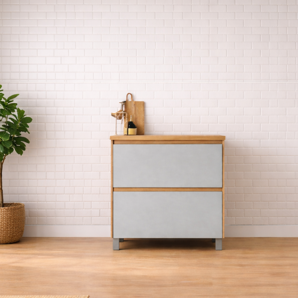 Balcao 1 Porta Basculante 1 Gaveta 70cm Rainha Nesher - NATURE/VERDE