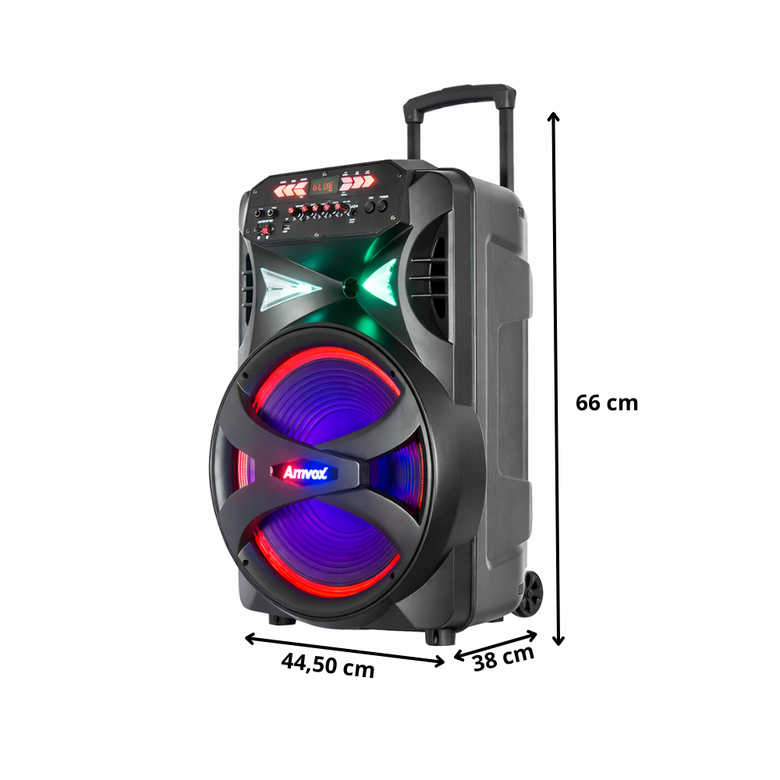 Caixa de Som  Amplificada Pancadão II Bluetooth 850W  ACA 855 Amvox