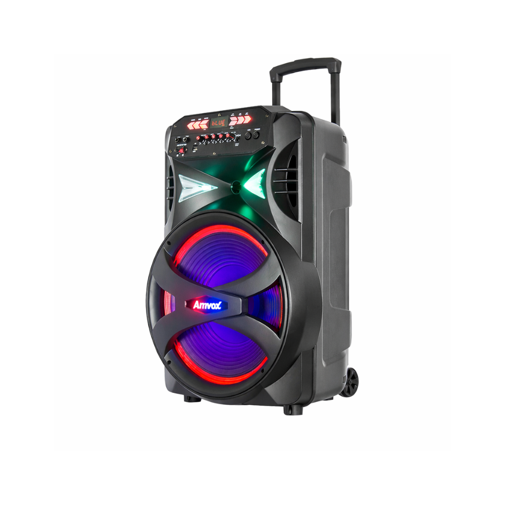 Caixa de Som  Amplificada Pancadão II Bluetooth 850W  ACA 855 Amvox - PRETO