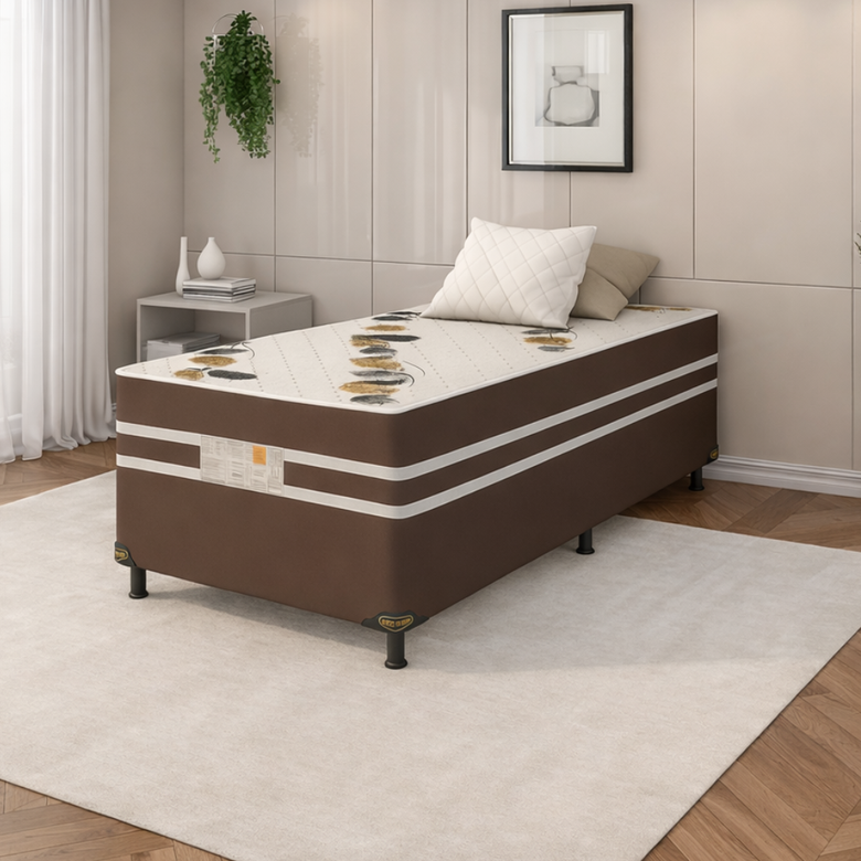 Cama Box Solteiro Conjugada 88x53  Confort Max  Bacetto