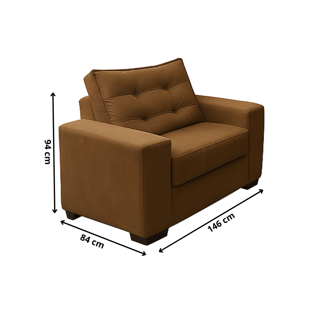 Conjunto de Sofá 2x3 Lugares Torun Masterflex