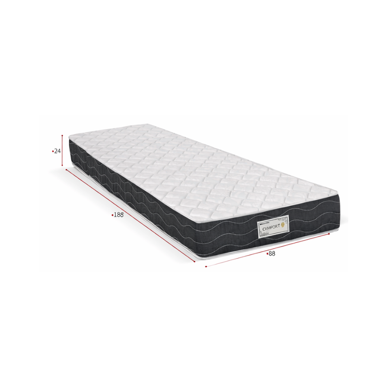 Colchão Solteiro Molas Ensacadas Confort LN Reconflex