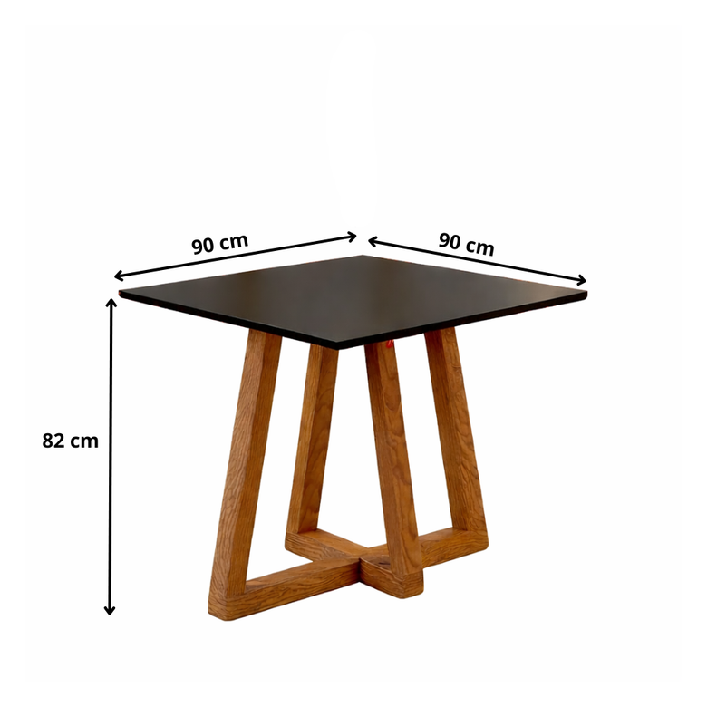 Mesa de Jantar 90x90cm Quadrada 4 Lugares Livia Sonetto Móveis