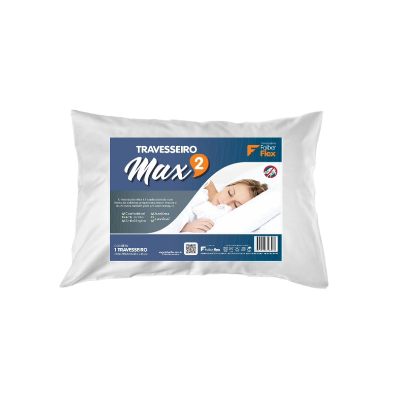 Travesseiro Fibra Max 2 45X60cm Faiberflex