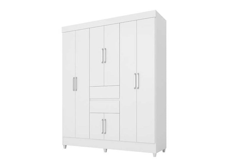 Guarda Roupa Casal 8 Portas  2 Gavetas Munique Demóbile