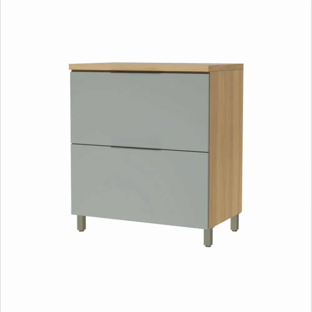 Balcão 1 Porta Basculante 1 Gaveta 80Cm MDF  Marquesa Nesher - NATURE-VERDE