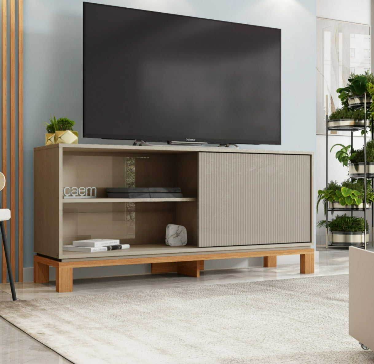 Bancada Para  Tv Até 45 Polegadas Mondrian Caemmun - SUED/FREIJO
