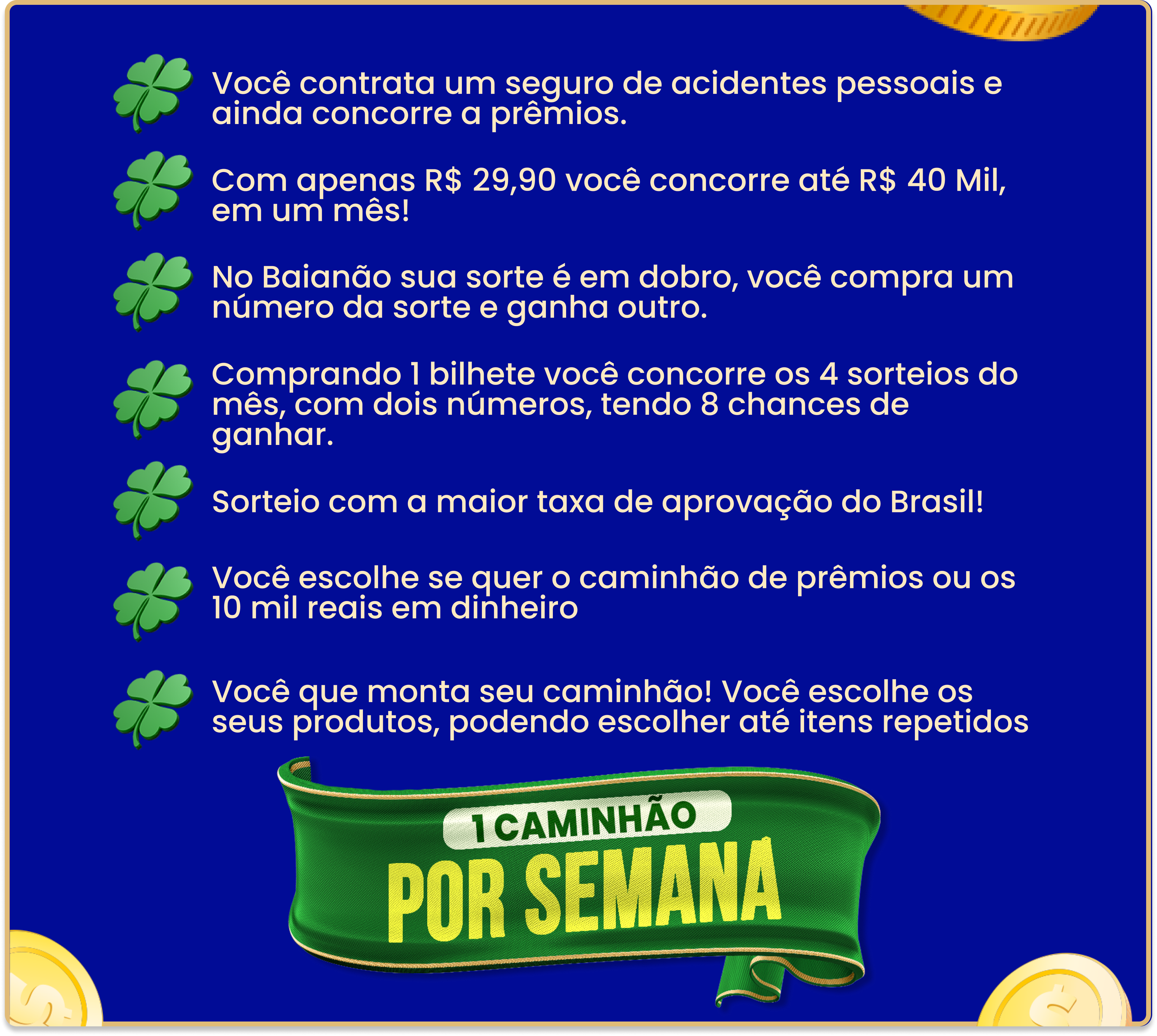 Prêmios sorte dobrada