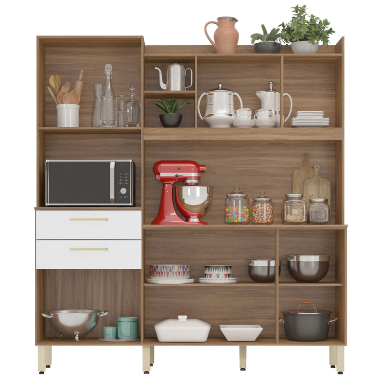 Cozinha Compacta 6 Portas 2 Gavetas Select Demóbile