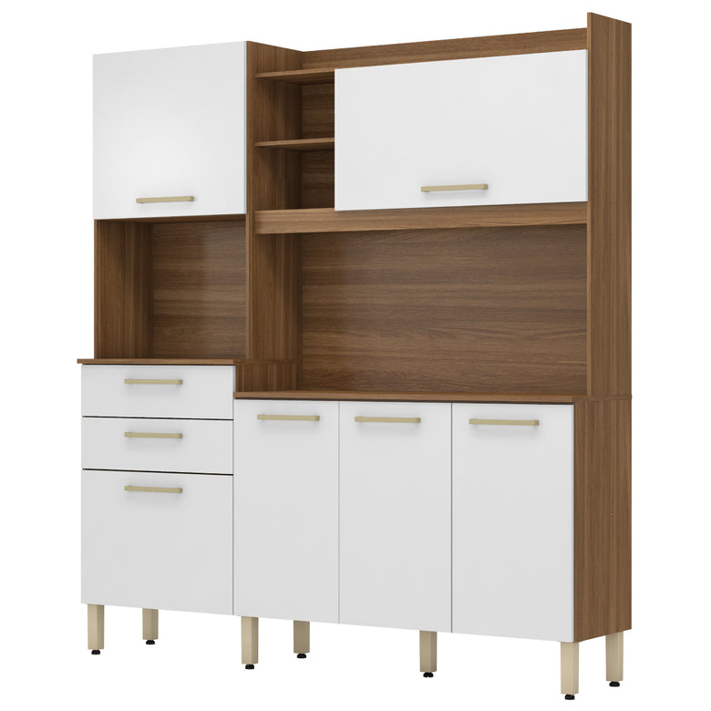 Cozinha Compacta 6 Portas 2 Gavetas Select Demóbile