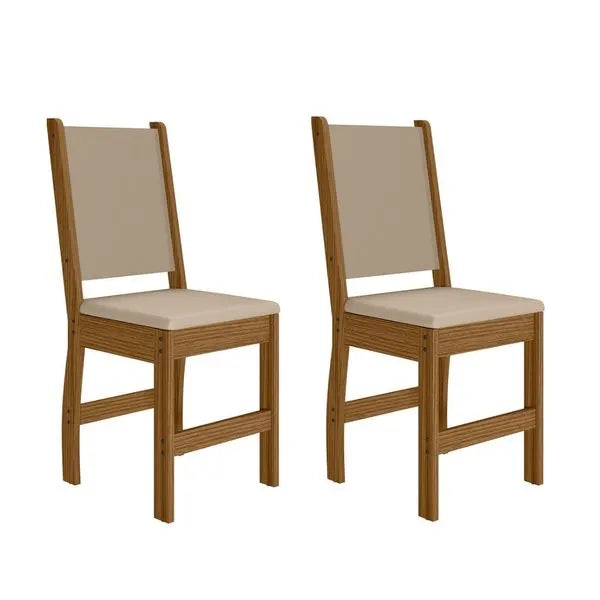 Conjunto 2 Cadeiras Clara Poliman - SAVANA/OFF WHITE