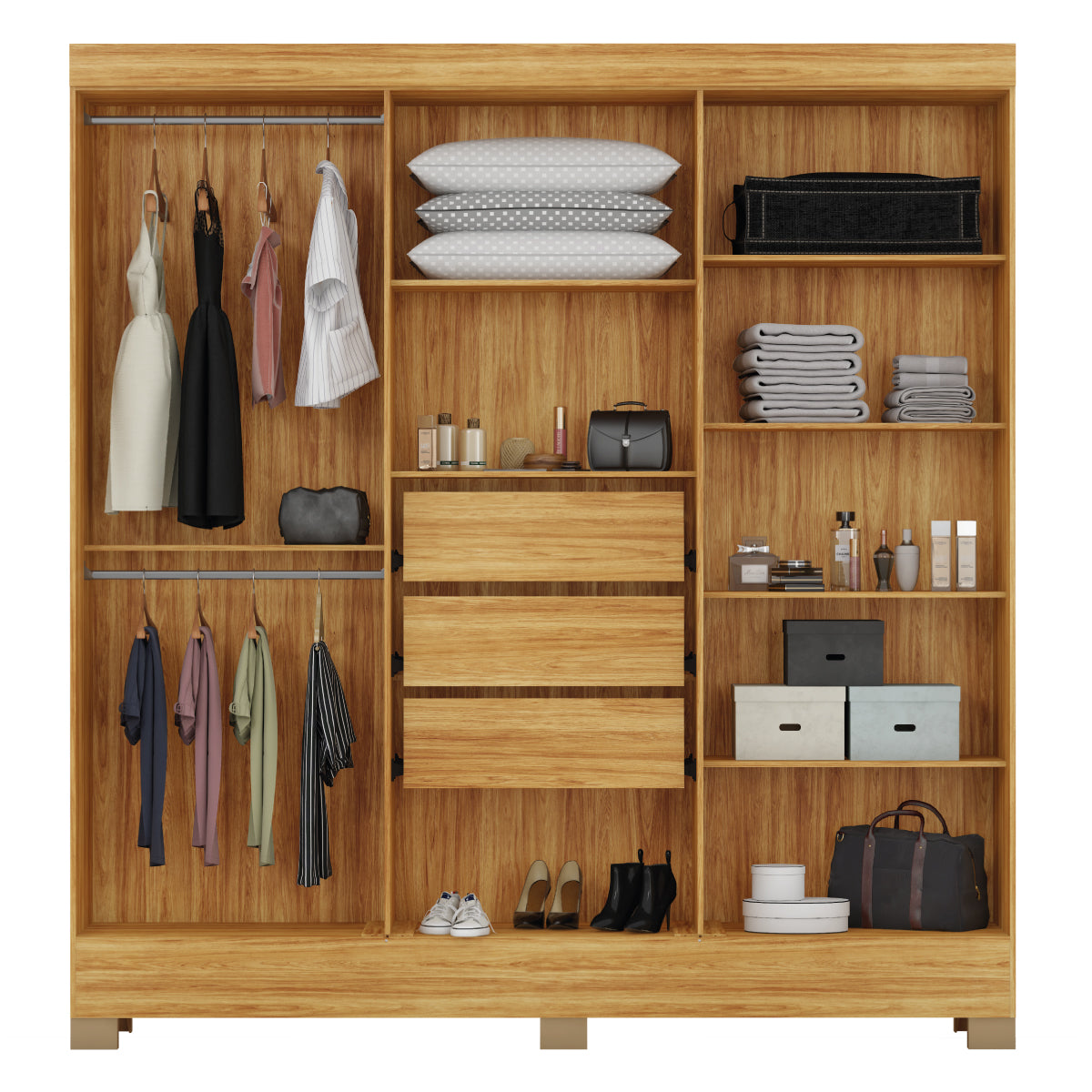 Guarda-Roupas Casal 6 Portas Prático Demóbile