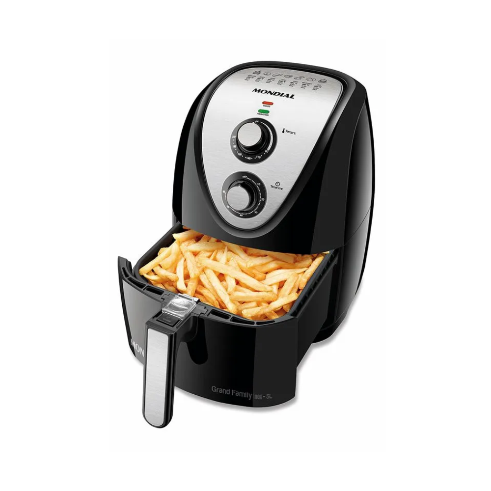 Fritadeira Elétrica Air Fryer Mondial 5 Litros AFN-50-BI - PRETO