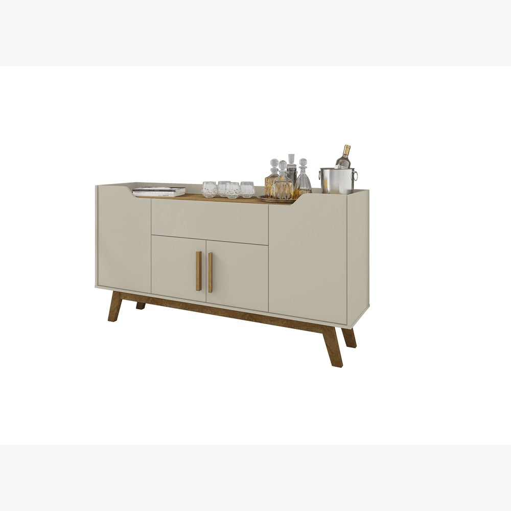 Aparador Buffet Future Bechara - OFF WHITE/CINAMOMO