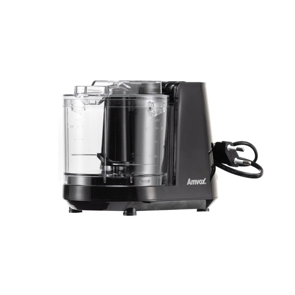 Mini Processador de Alimentos Amvox APR 1001 3 Funções 100W - PRETO