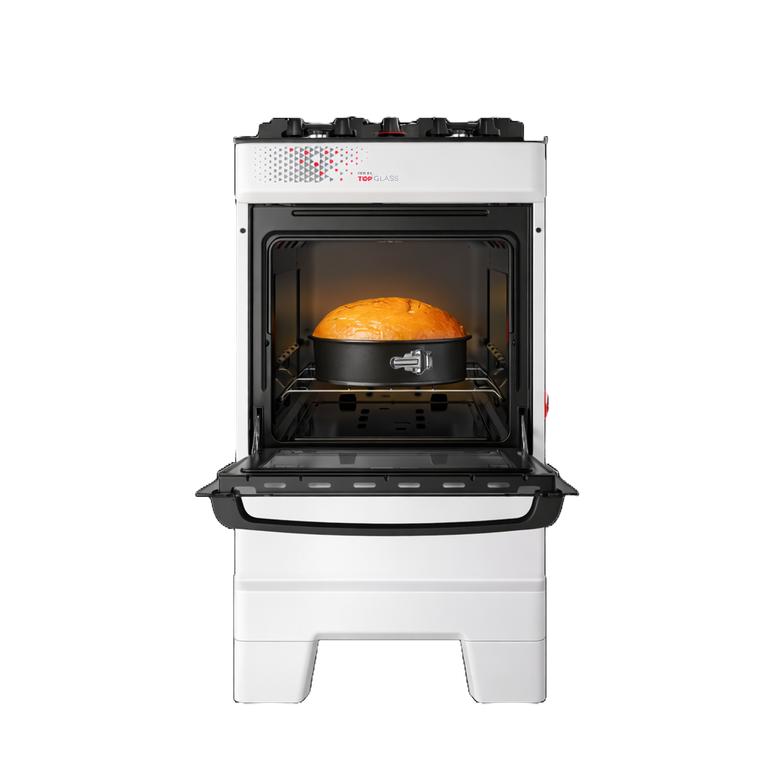 Fogão 4 Bocas Ideal Top Glass Acendimento Manual Esmaltec