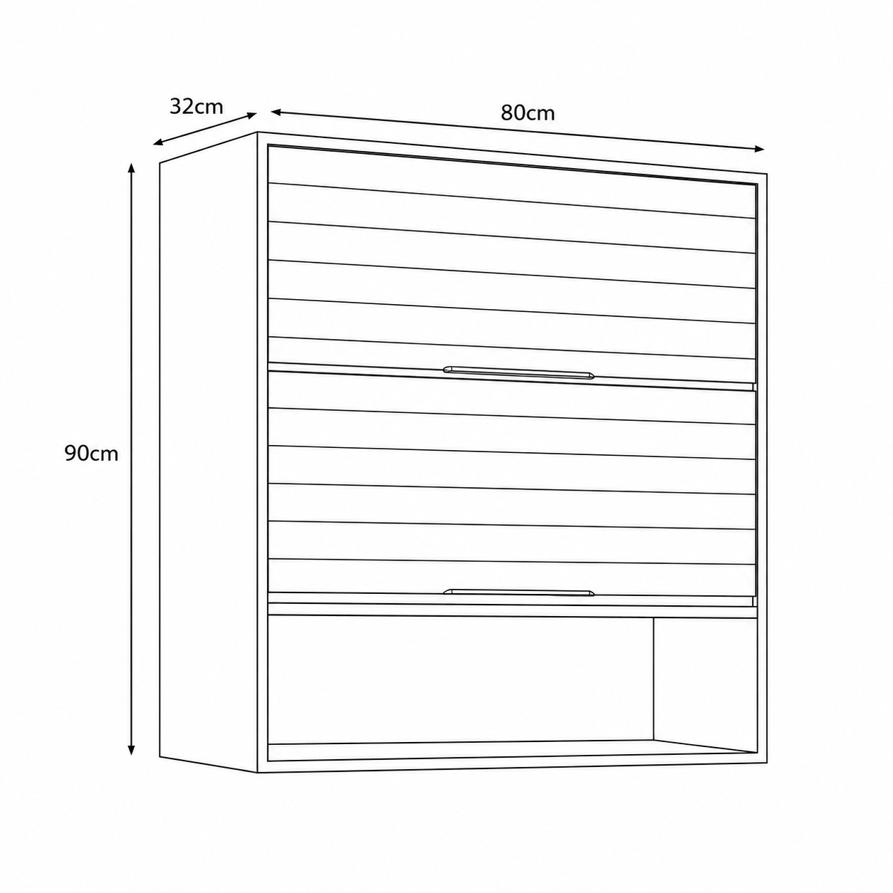 Aéreo Esplêndida 80cm 2 Portas MGM