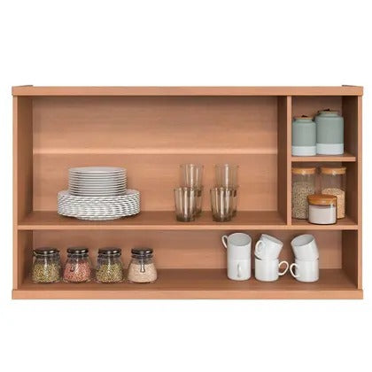 Armário Aéreo Macadamia 1 Porta 120cm Telasul com Nicho