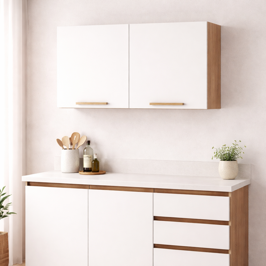 Armário Aéreo 80cm 2 Portas Avelã Telasul