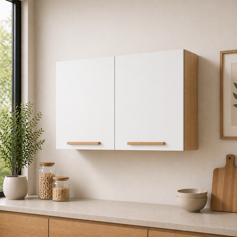 Armário Aéreo 80cm 2 Portas Avelã Telasul