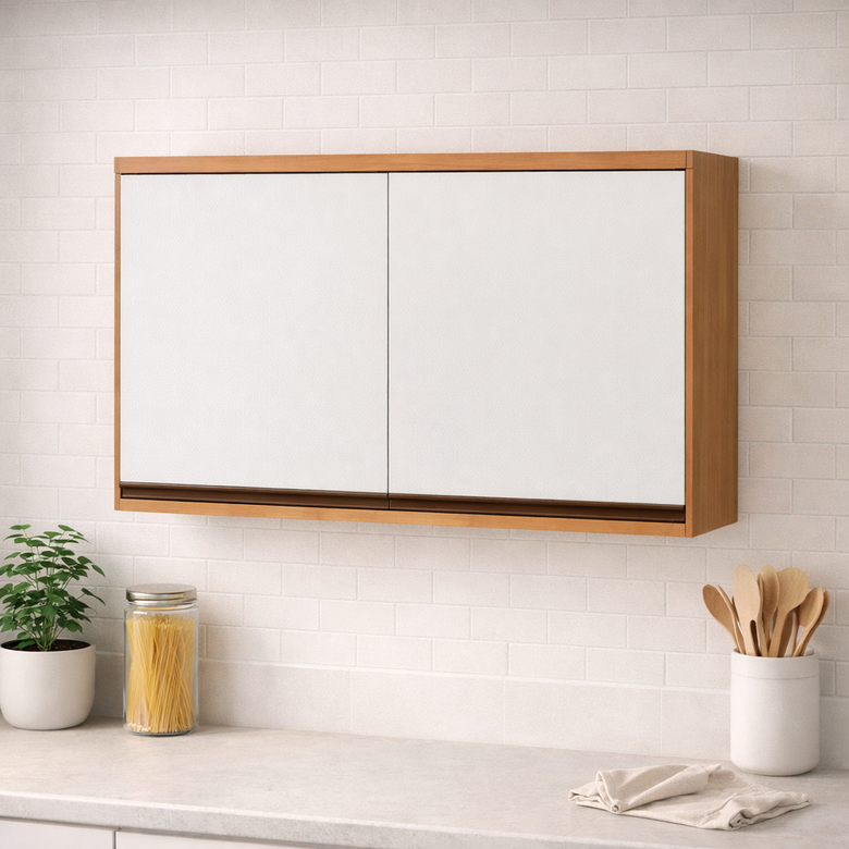 Armário Aéreo 80cm 2 Portas Telasul Macadâmia