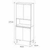 Paneleiro de Cozinha Macadâmia 70cm 4 Portas Telasul
