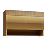 Armário Aéreo Realeza 120cm 1 Porta Basculante com Vidro Nesher